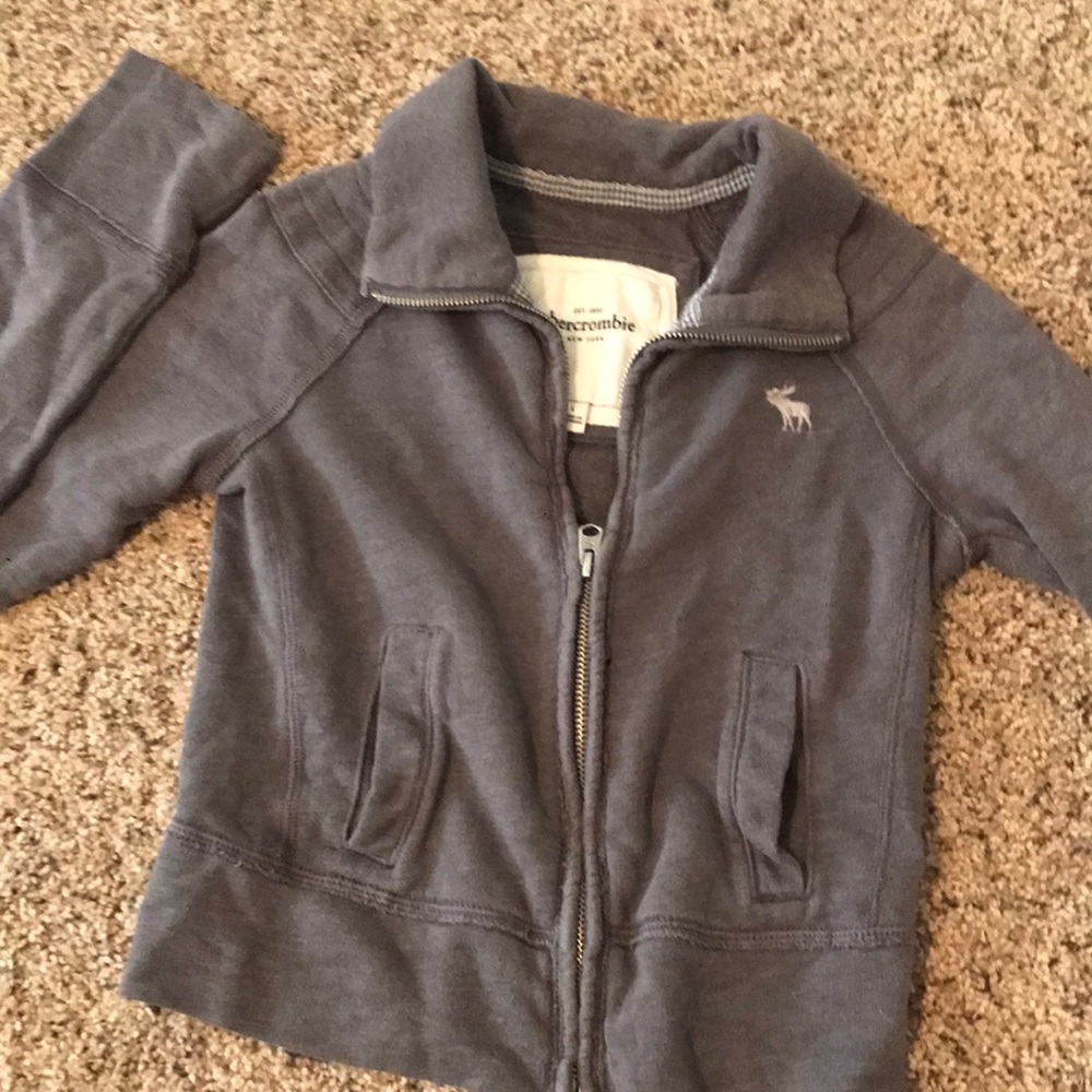 Abercrombie Cropped Zip Up Jacket